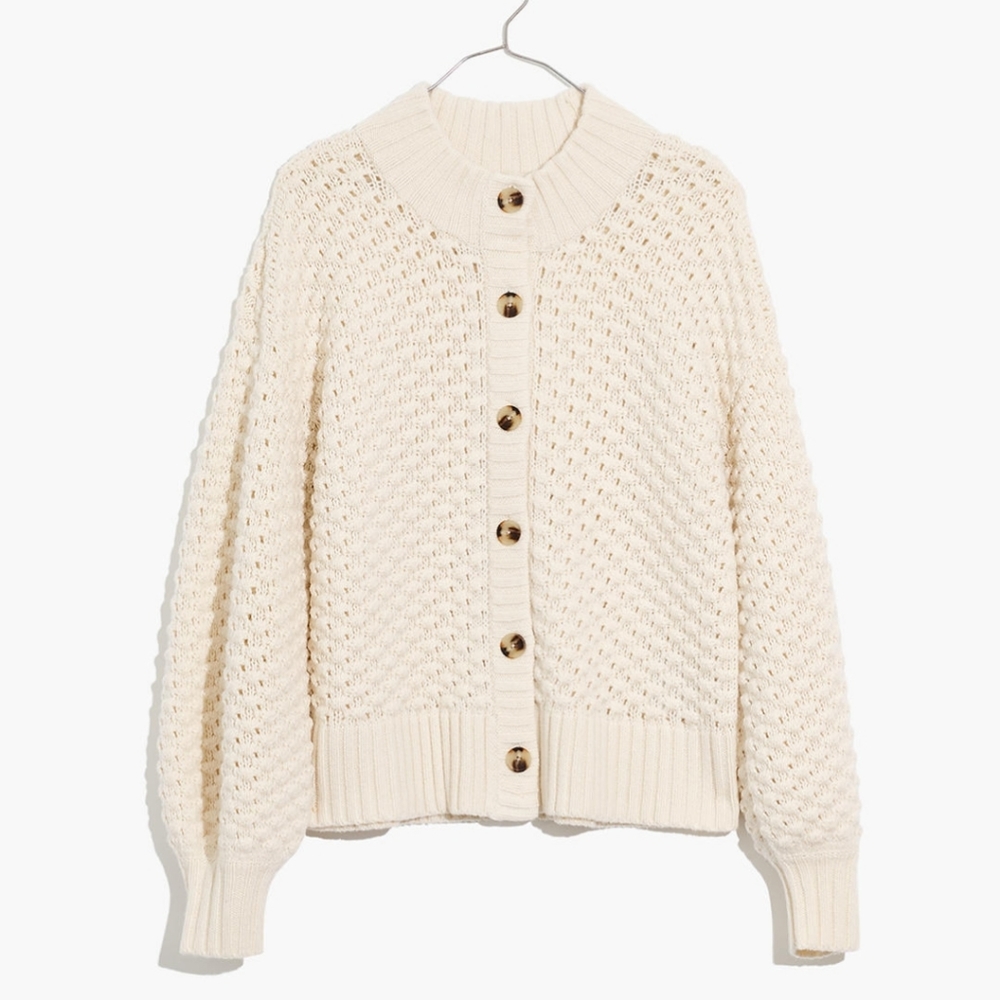 NWT Madewell Surrey Bobble Cardigan Sweater